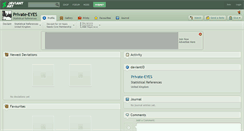 Desktop Screenshot of private-eyes.deviantart.com