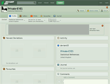 Tablet Screenshot of private-eyes.deviantart.com