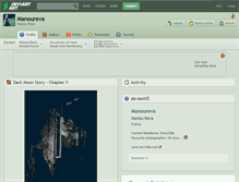 Tablet Screenshot of manoureva.deviantart.com