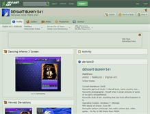 Tablet Screenshot of deviant-bunny-541.deviantart.com