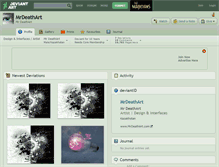 Tablet Screenshot of mrdeathart.deviantart.com