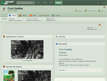 Tablet Screenshot of crux-coudray.deviantart.com