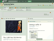 Tablet Screenshot of goldenhairfighter.deviantart.com