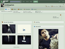 Tablet Screenshot of evilninjachris.deviantart.com