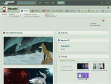 Tablet Screenshot of nanaohf.deviantart.com