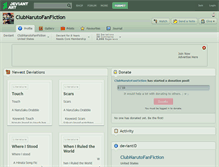 Tablet Screenshot of clubnarutofanfiction.deviantart.com