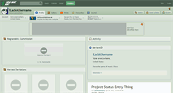 Desktop Screenshot of ilackausername.deviantart.com