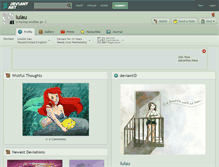Tablet Screenshot of lulau.deviantart.com