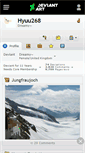 Mobile Screenshot of hyuu268.deviantart.com
