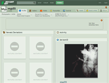 Tablet Screenshot of myp55.deviantart.com