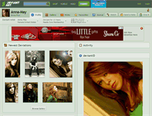 Tablet Screenshot of anna-may.deviantart.com