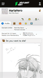 Mobile Screenshot of marianero.deviantart.com