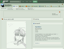 Tablet Screenshot of marianero.deviantart.com