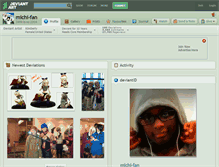Tablet Screenshot of michi-fan.deviantart.com