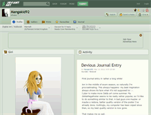 Tablet Screenshot of mangakid92.deviantart.com