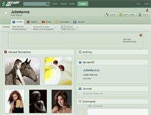Tablet Screenshot of juliemavros.deviantart.com