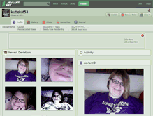 Tablet Screenshot of kutiekat53.deviantart.com