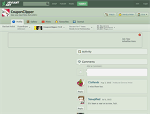Tablet Screenshot of couponclipper.deviantart.com
