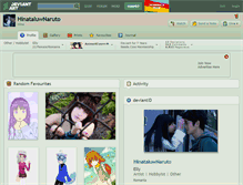 Tablet Screenshot of hinataluwnaruto.deviantart.com