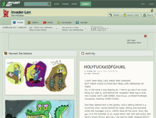 Tablet Screenshot of invader-len.deviantart.com