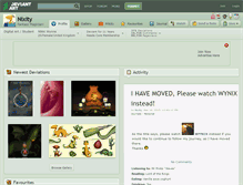 Tablet Screenshot of nixity.deviantart.com