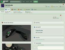 Tablet Screenshot of clairegrube.deviantart.com