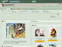 Tablet Screenshot of happylilsquirrel.deviantart.com