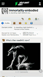 Mobile Screenshot of immortality-embodied.deviantart.com