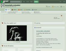 Tablet Screenshot of immortality-embodied.deviantart.com