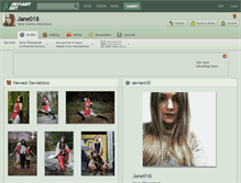 Tablet Screenshot of jane018.deviantart.com