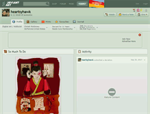 Tablet Screenshot of heartsyhawk.deviantart.com