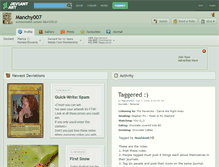 Tablet Screenshot of manchy007.deviantart.com