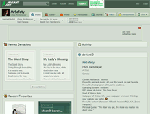 Tablet Screenshot of mrsafety.deviantart.com