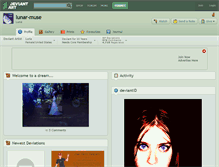 Tablet Screenshot of lunar-muse.deviantart.com