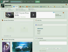 Tablet Screenshot of abereom.deviantart.com