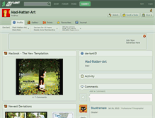 Tablet Screenshot of mad-hatter-art.deviantart.com