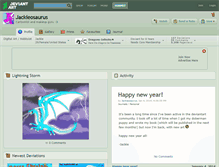 Tablet Screenshot of jackieosaurus.deviantart.com