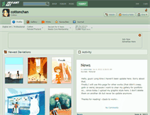 Tablet Screenshot of cottonchan.deviantart.com