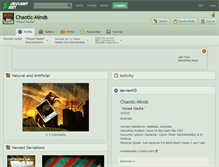 Tablet Screenshot of chaotic-minds.deviantart.com