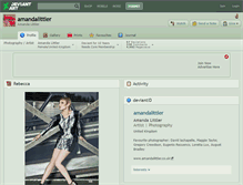 Tablet Screenshot of amandalittler.deviantart.com
