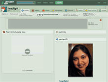 Tablet Screenshot of headlight.deviantart.com