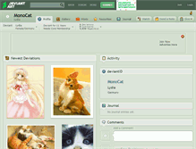 Tablet Screenshot of monocat.deviantart.com