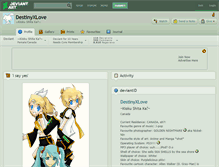 Tablet Screenshot of destinyxlove.deviantart.com