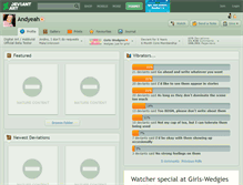 Tablet Screenshot of andyeah.deviantart.com