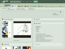 Tablet Screenshot of belarina.deviantart.com