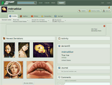 Tablet Screenshot of mstrueblue.deviantart.com