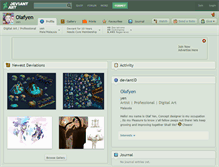 Tablet Screenshot of olafyen.deviantart.com