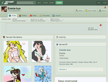 Tablet Screenshot of emmie-kun.deviantart.com