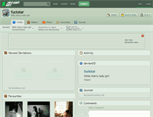 Tablet Screenshot of fuckstar.deviantart.com