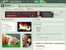 Tablet Screenshot of alemana.deviantart.com